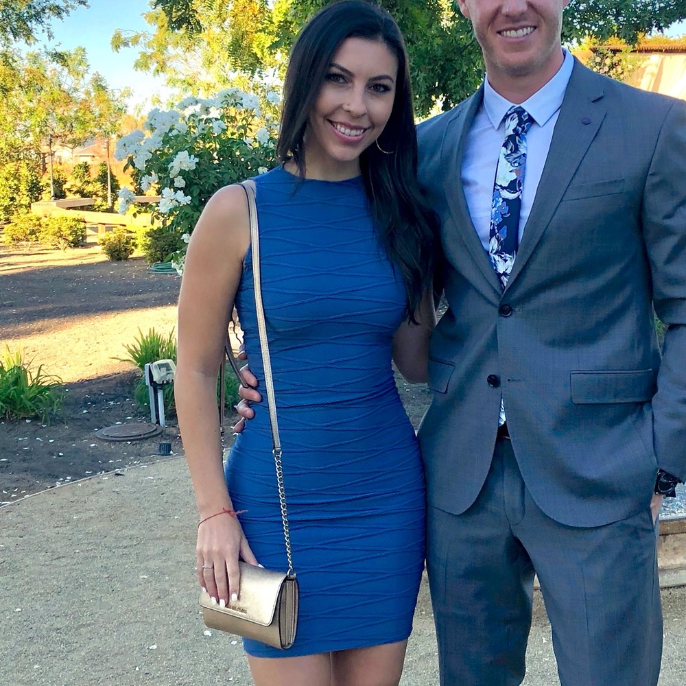 Blue Bodycon Dress